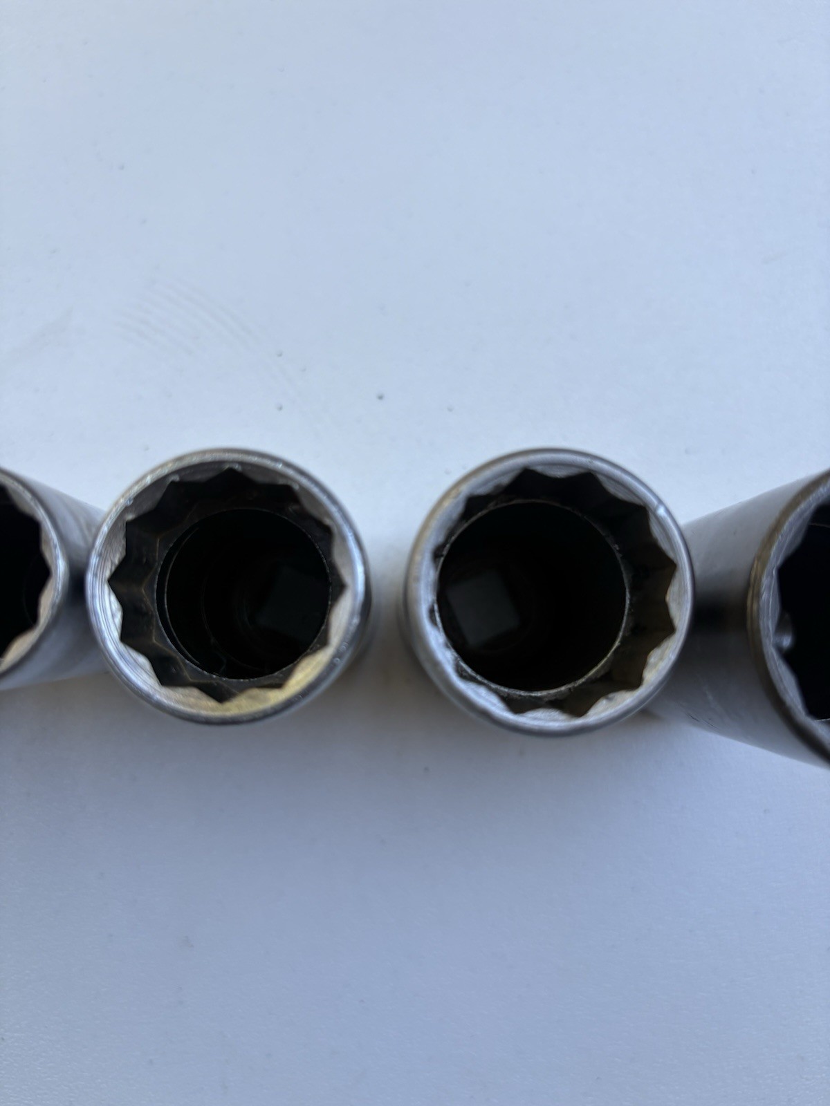 Vintage SK Tools 1/2” Drive 12pt Deep Sockets Set 40818-40836 USA 9/16” to 1-1/8
