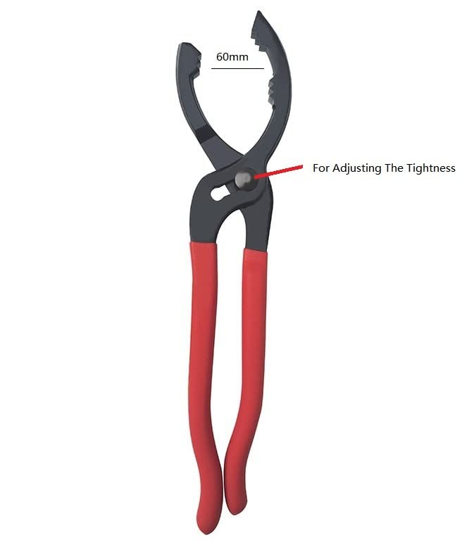 Oil Filter Wrench Tool, 12″ Jaw Capacity 60102mm, Automotive Oil Change Aid