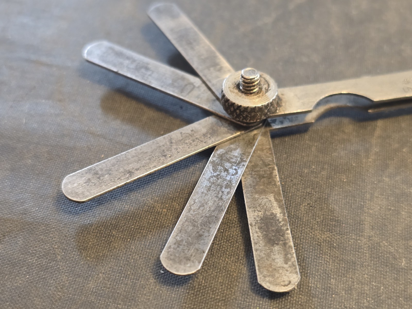 Vintage Proto #000D Los Angeles Feeler Gauge 10 Blade