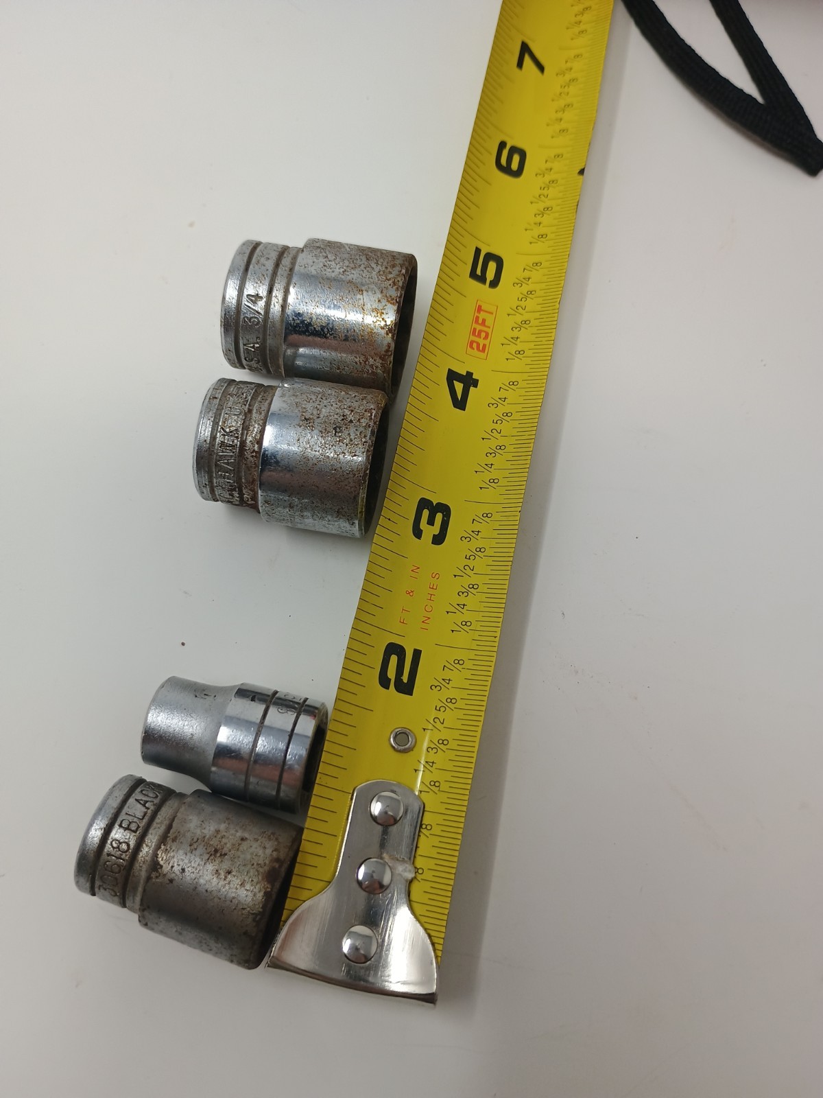 4 Piece Set Of Vintage Blackhawk Socket Set 6 Point 9/16 3/8 13 Point 3/4 11/16