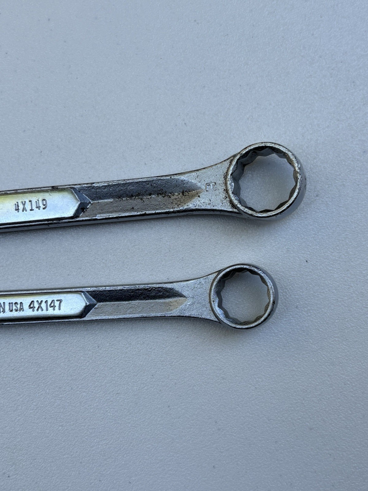 Vintage Dayton USA 3/4” & 5/8” Combination Wrenches 4X149 4X147 Made in USA
