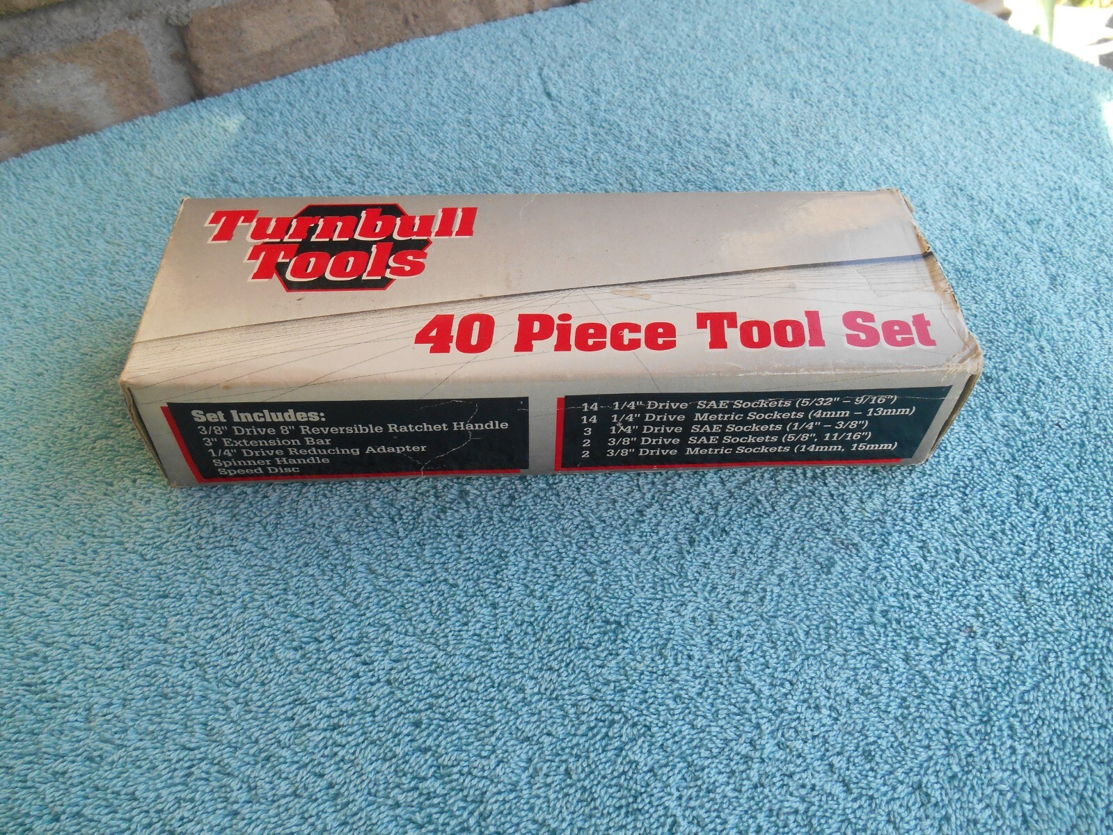 Turnbull Tools 40 piece Tool Set NEW OLD Stock Ratchet Sockets
