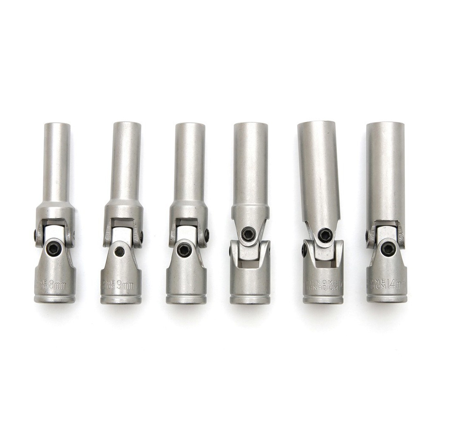 Autojack 6 Piece Glow Plug Universal Socket Set 3/8″ Drive Metric Hub Removal