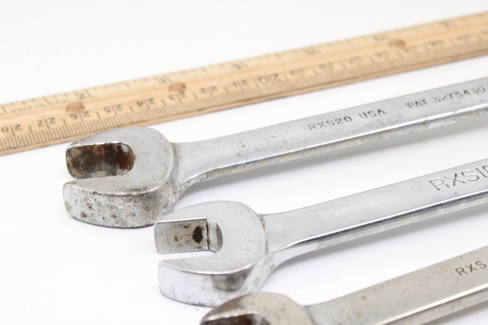 Snap On RXS12-RXS20 3/8″-5/8″ SAE 5 Piece Flare/Open End Combination Wrench Set