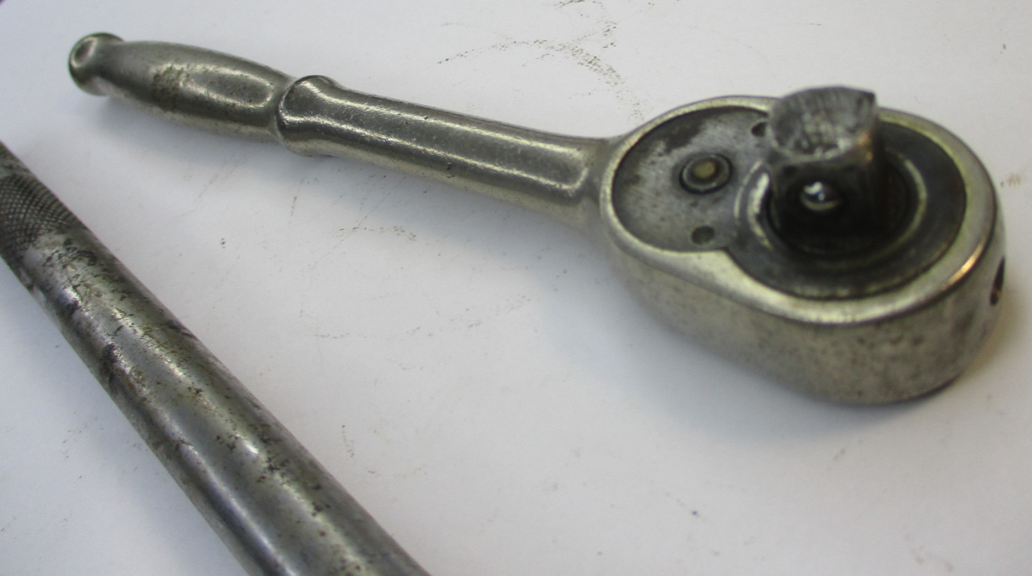 Snap on 2pc Vintage 3/8″ Drive F-70-M Ratchet & FV10B Knurled Breaker Bar Set