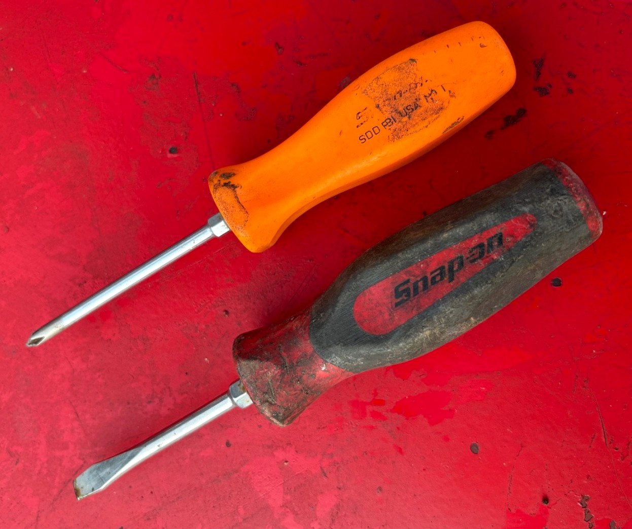 snap on tools screwdriver lot philips and flathead