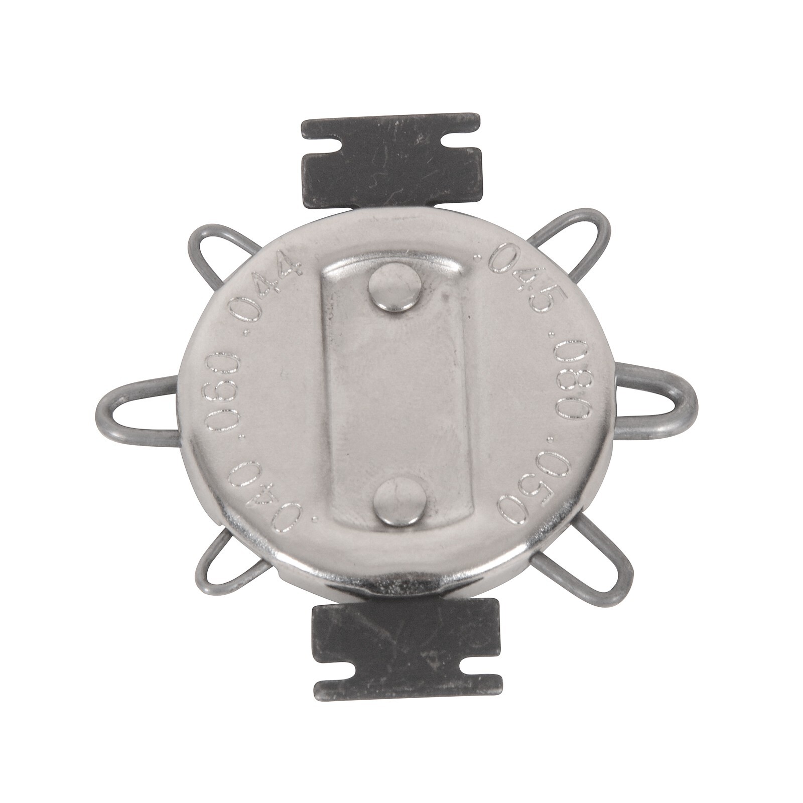 1.02-2.03mm Motorcycle Spark Plug Gap Gauge Set Small Six-Notch Leaf Type Black