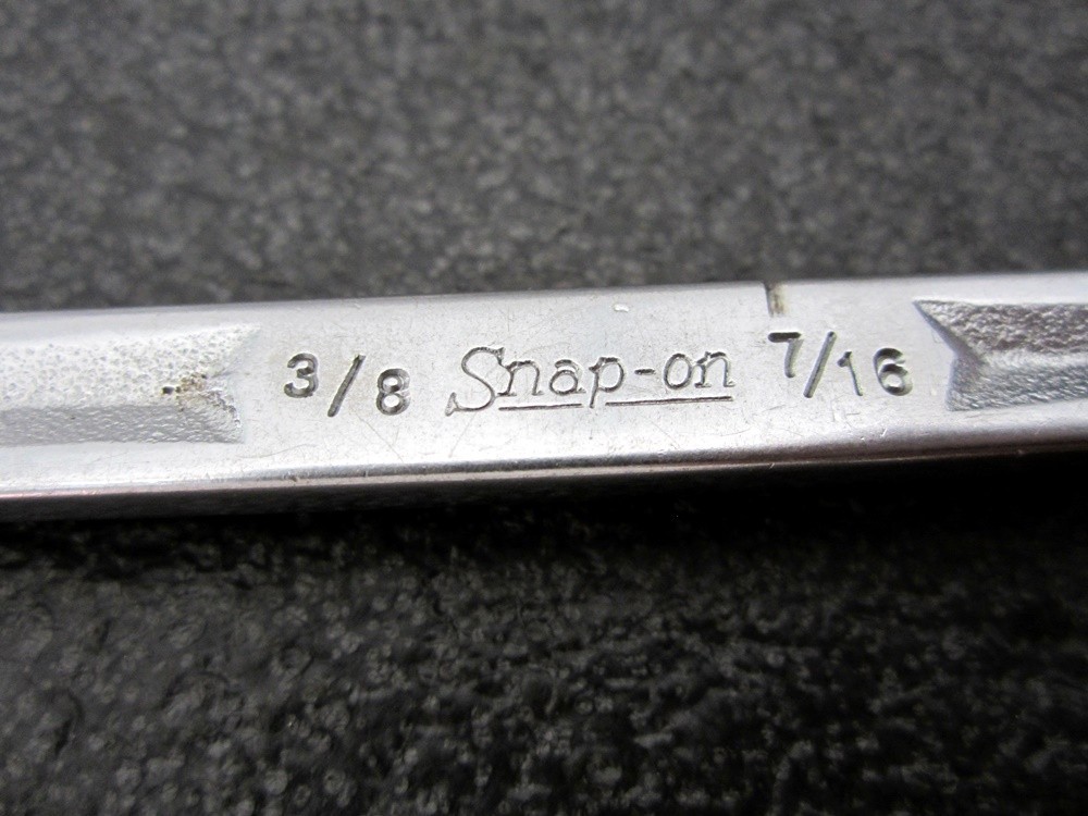 Vintage Snap-on 3/8″ x 7/16″ Flare Line Wrench RXV-1214-S Underline USA