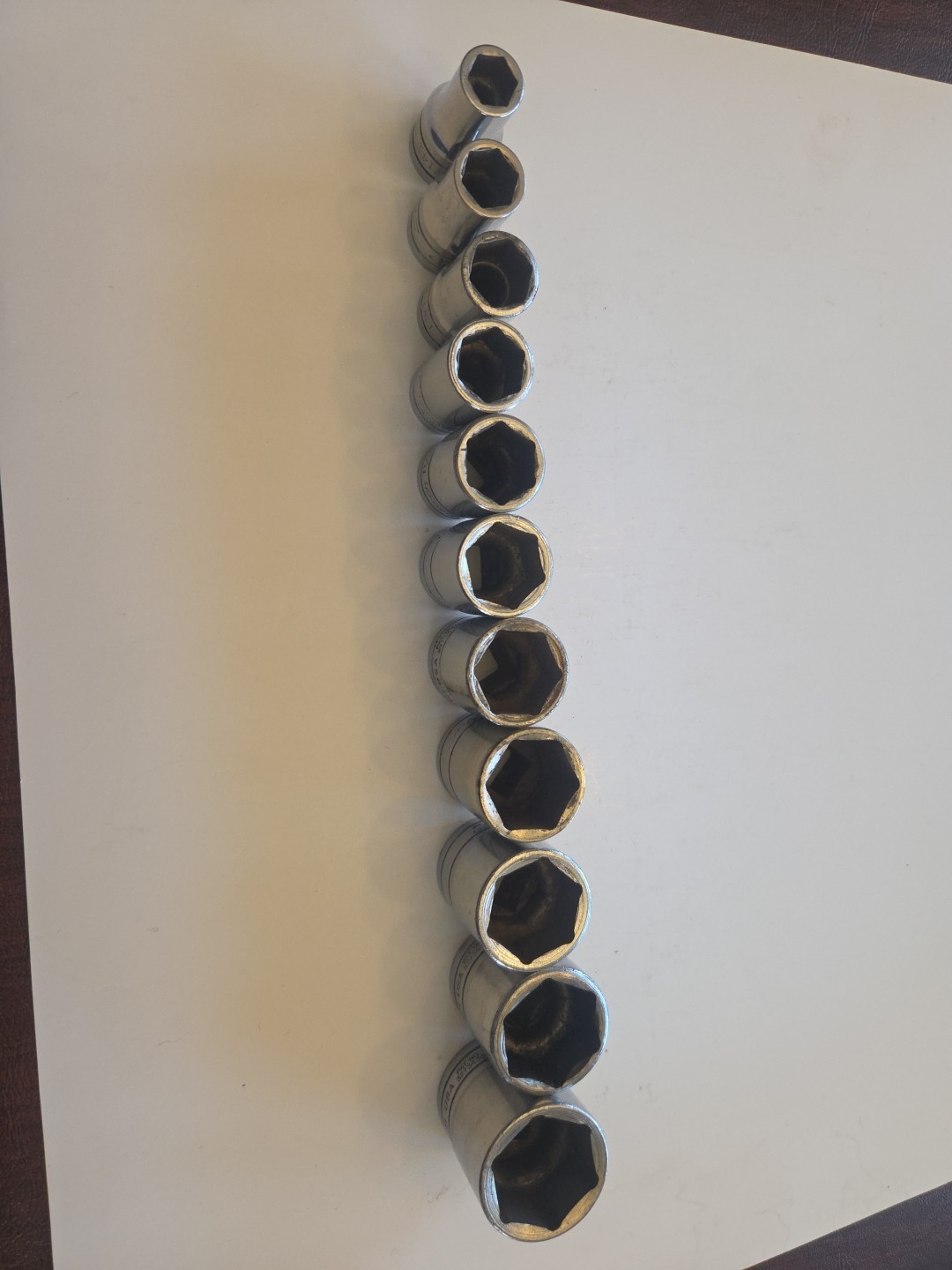 Snap On Tools 1/2″ Drive 11 Piece SAE Shallow 6 Point Socket Set 7/16″ – 1-1/16″