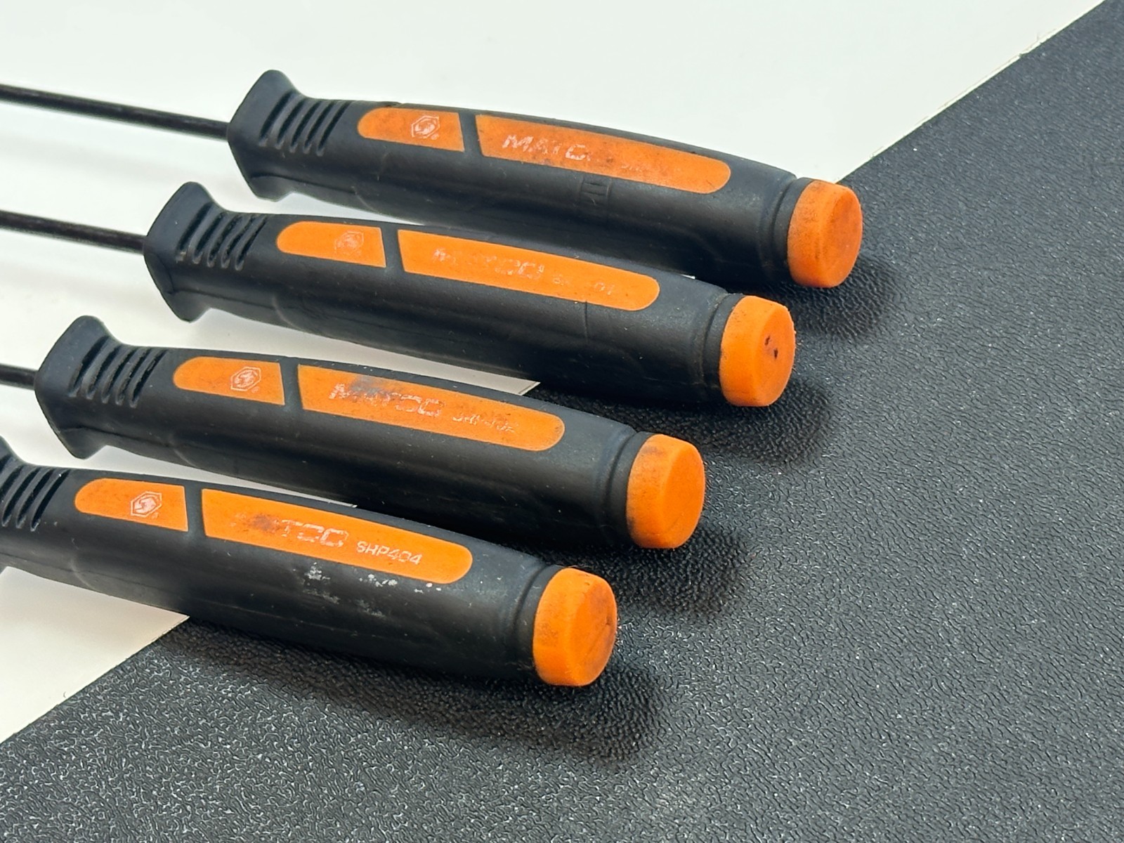 Matco Tools SRP4O 4pc Pick & O Ring Remover Set ORANGE Soft Grip, Rounded Tips
