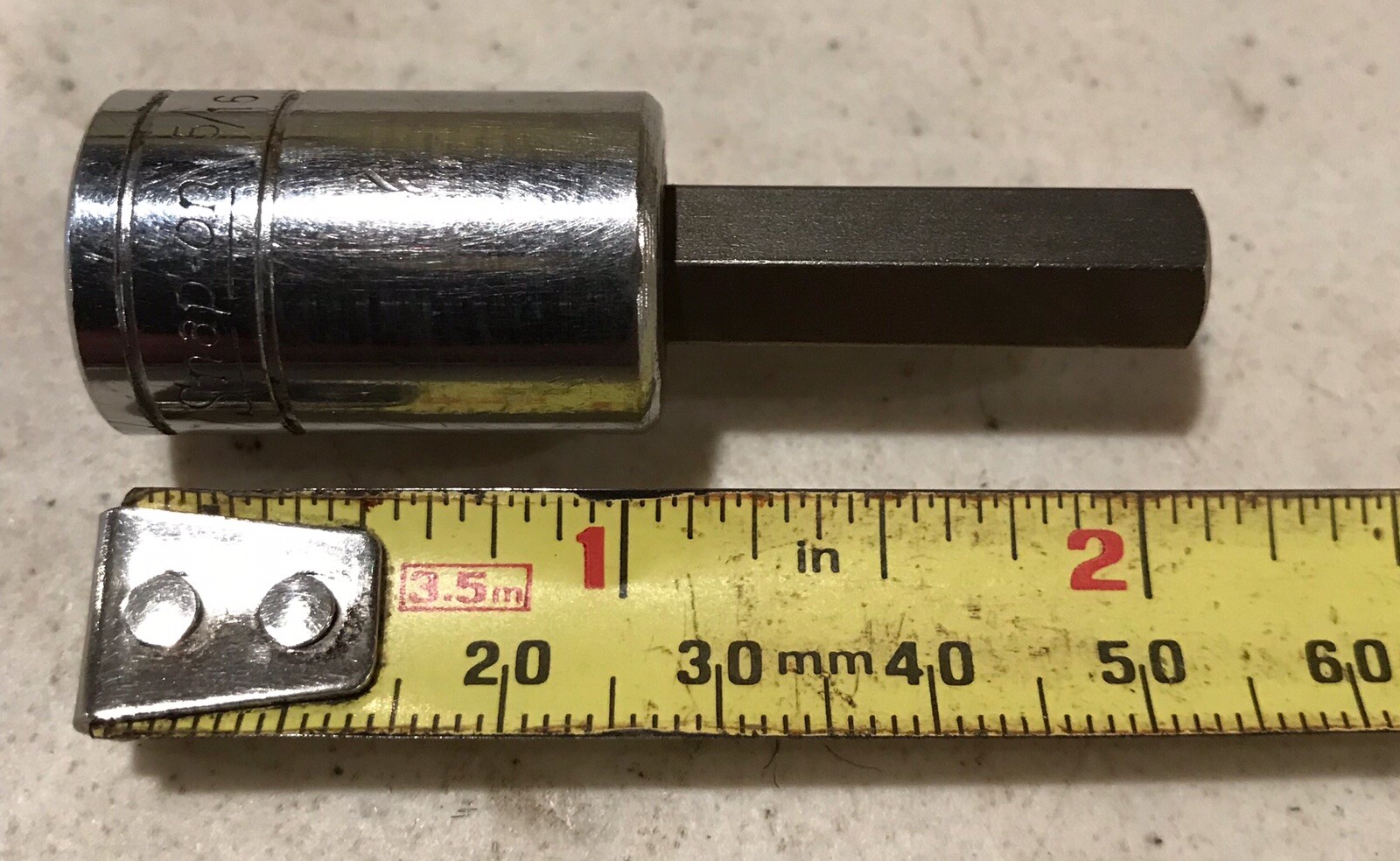 Snap On FA10E 3/8 inch drive 5/16” Hex Bit Socket