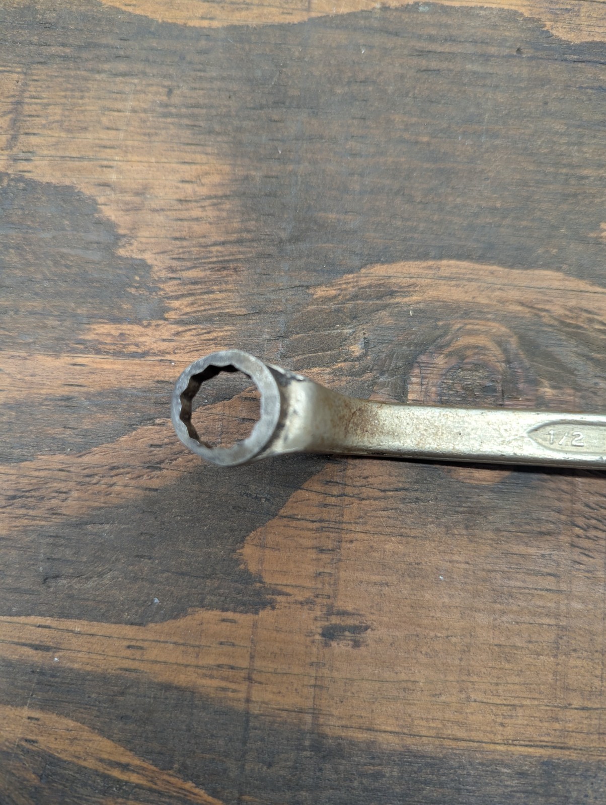 Forged Select Steel 1/2 & 9/16 Box End Wrench 12-Point Made In USA 8 Inches Long