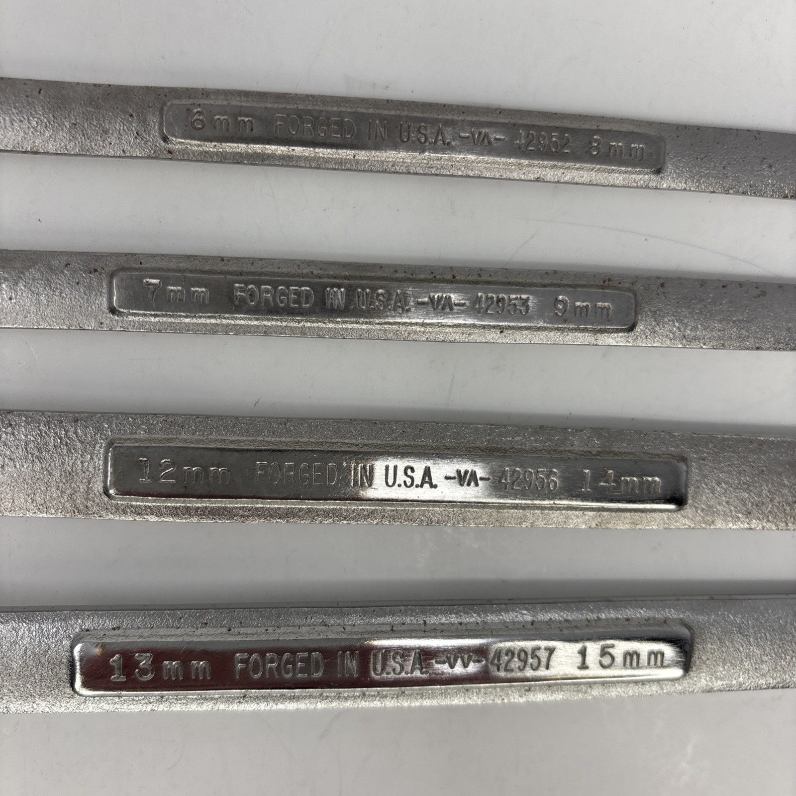 Craftsman Metric Box End Wrenches lot of 4 6x8mm 7x9mm 12x13mm 13x15mm VV V^