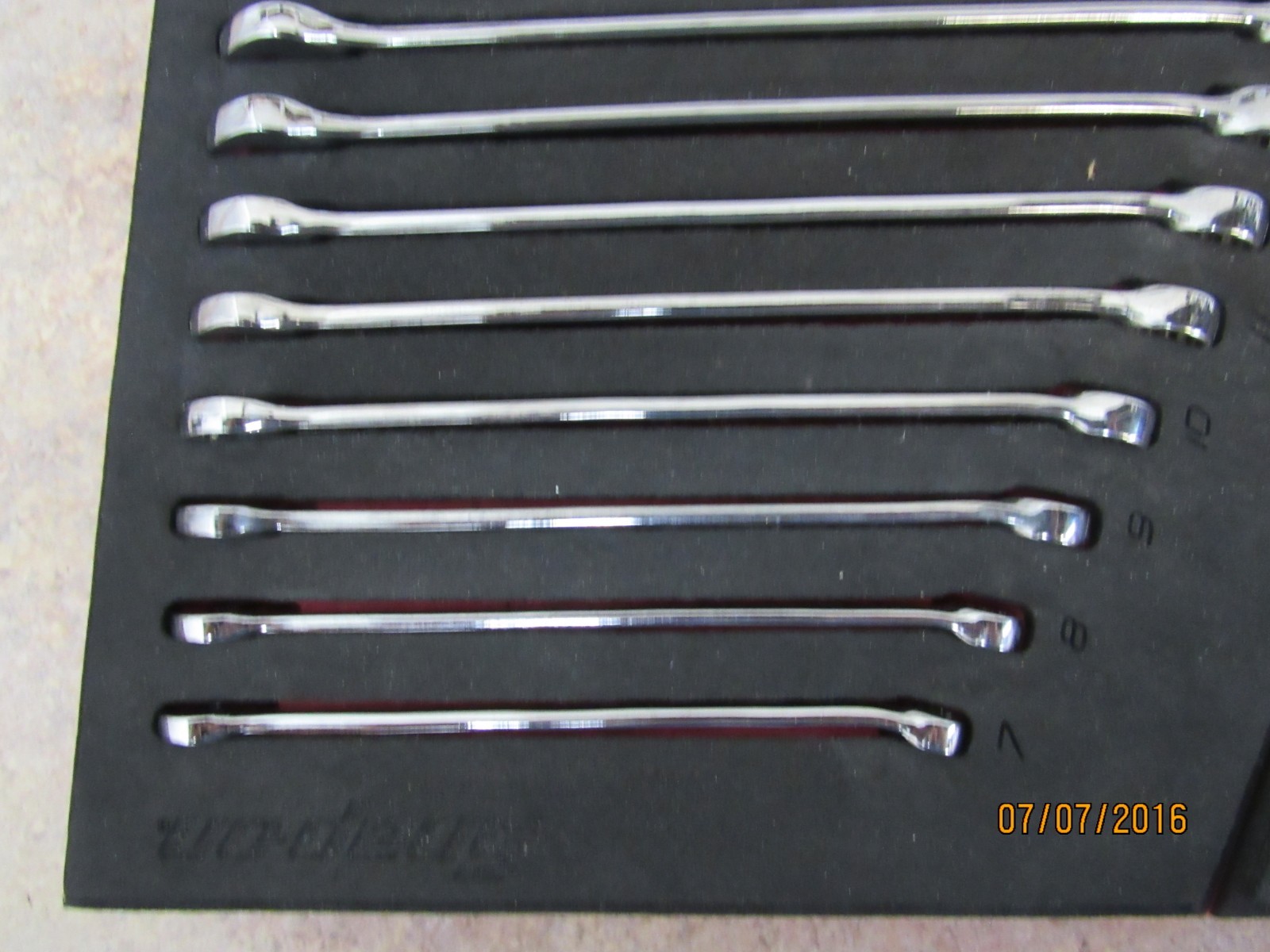 Snap-On 13pc 12 Pt Metric Flank Drive Wrench Set PRO-FI foam 7-19mm SOEXM01FMBR