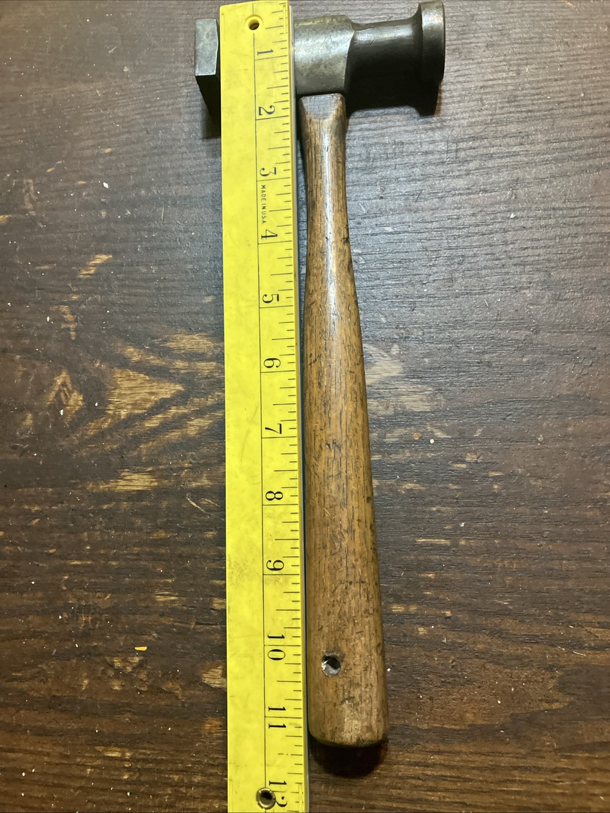 VINTAGE STANLEY AUTO BODY REPAIR ROUND FACE BUMPING SHRINKING HAMMER