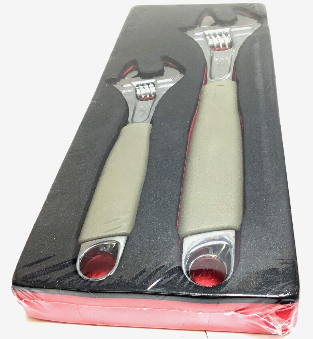 New Snap-on™ 8″ 12″ Flank Drive Plus Adjustable Wrench Set Open End FADH702ATK2F