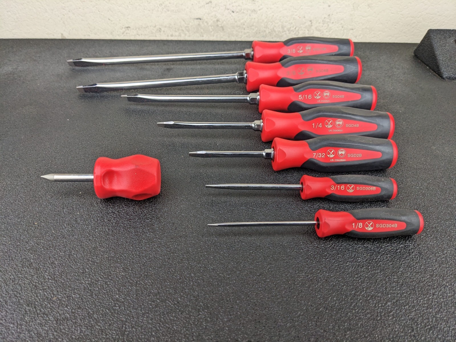 #bp421 Snap-On NEW Instinct Soft 16pc Screwdriver Set Pro-Fi Foam SGDX160BFR