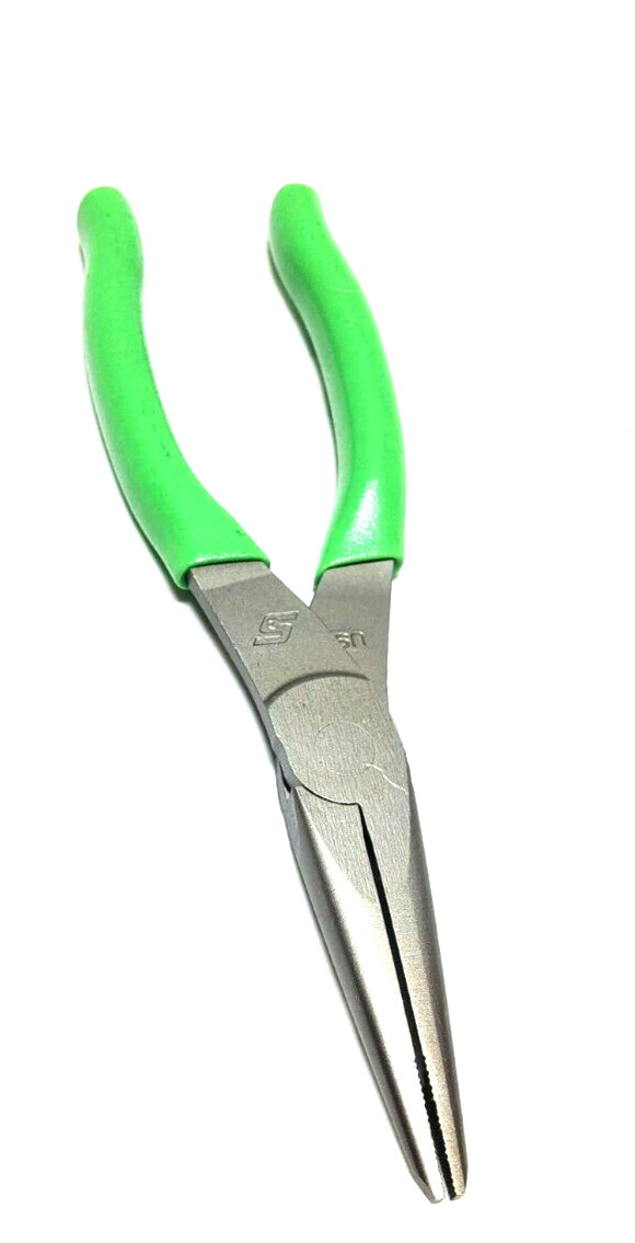 New Snap-on™ 96ACF 96ACFG 8″ long Green Vinyl Grip Needle Nose Pliers