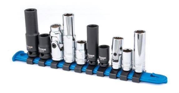 Titan Tools 68660 – 10 mm Socket Set 1/4 Inch & 3/8″ Drive (10pc)