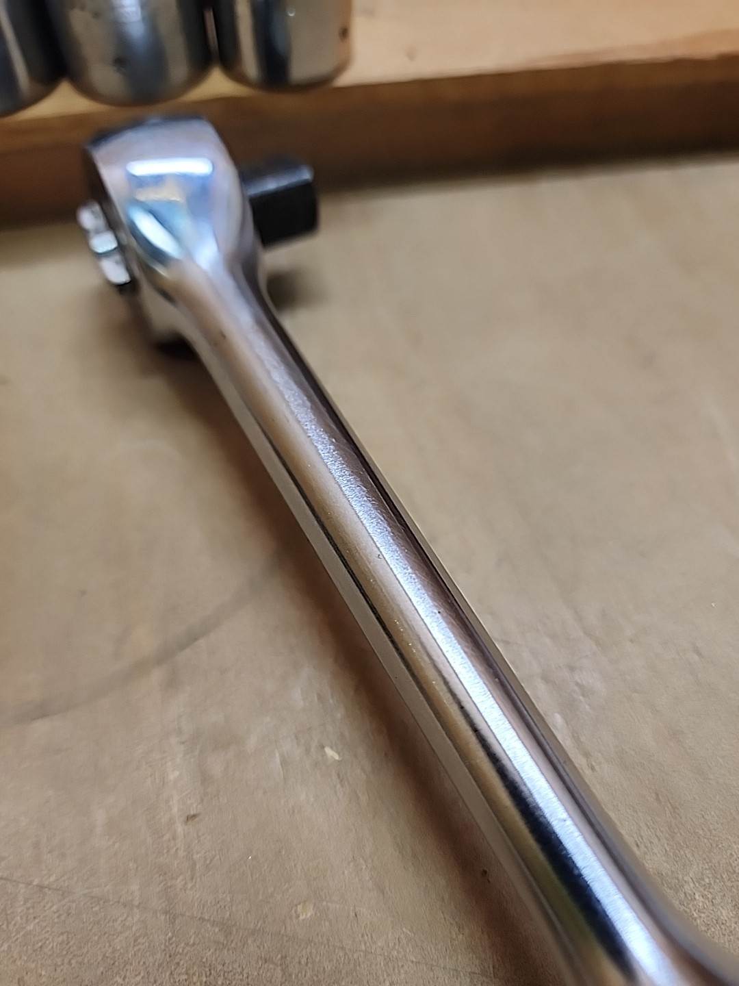 Vintage Challenger by Proto 1/2″ Drive Ratchet No. 1660-3 Ext. 1666 & 4 Sockets