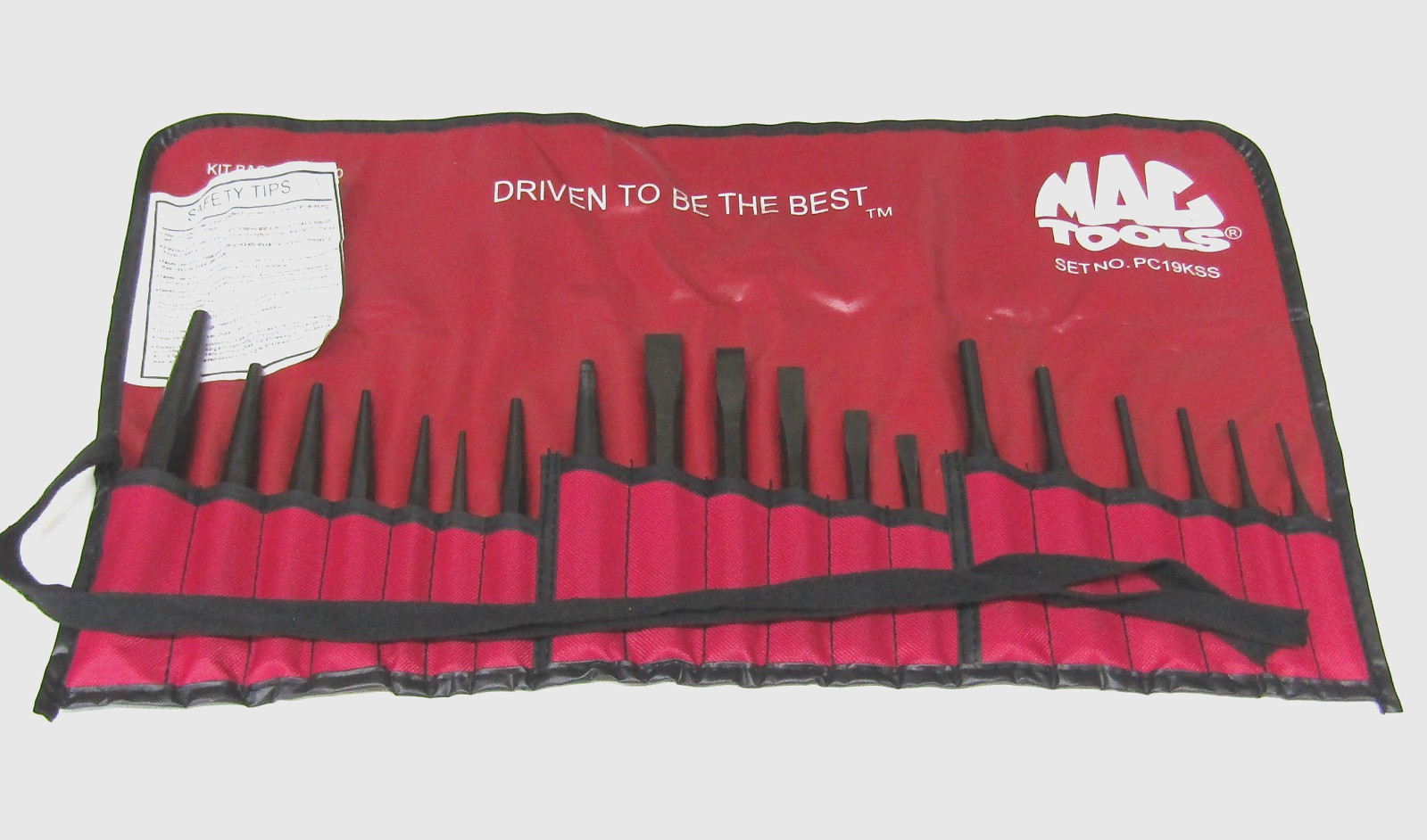 Mac Tools 19-PC. Punch and Chisel Super Set PC19KSS, USA Made