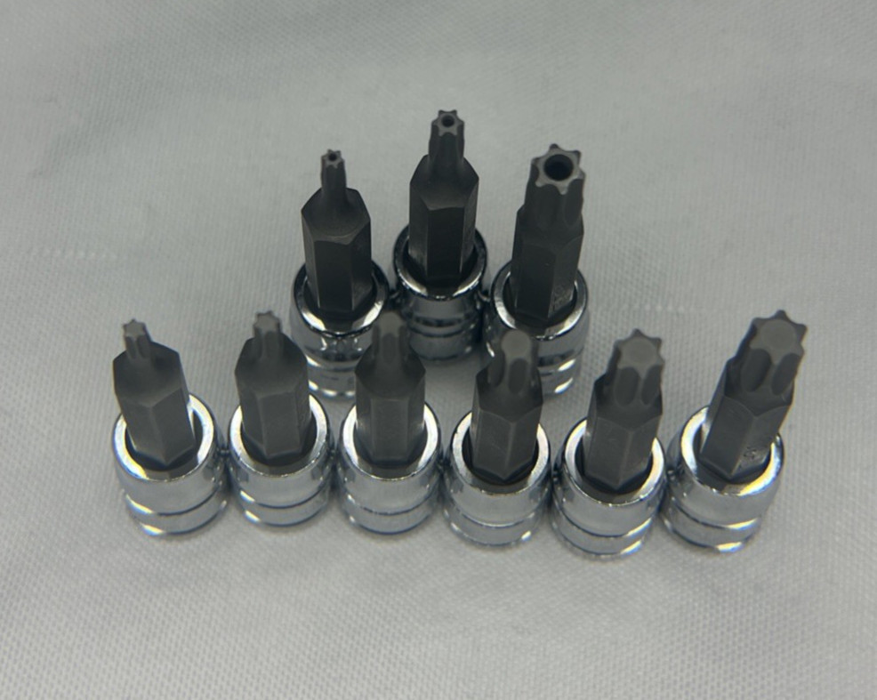 9pk Kobalt Tamper & Standard Torx Bit Sockets 1/4” Drive T10 T15 T25 T30 + More