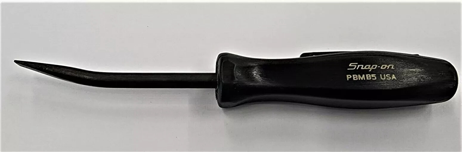 *NEW* Snap-On POCKET PRY BAR SET *BLACK HARD HANDLES* PBMS5 & PBMB5 ~ NEW!