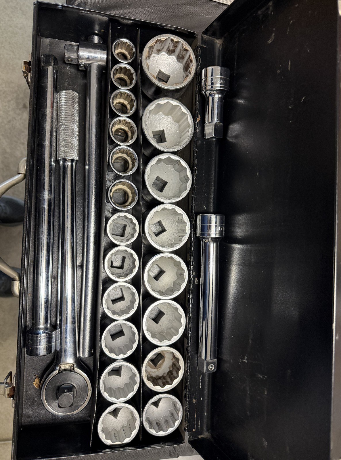 SK 3/4″ Drive Chrome Socket Set – USA & France
