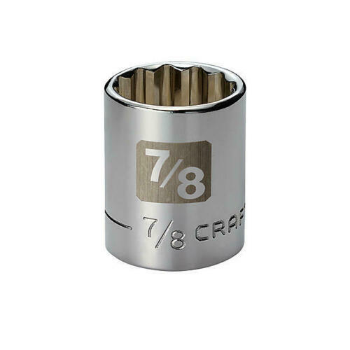 Craftsman 12pt. Std 1/2in. Dr. SAE/Metric Laser Etched Sockets – Choose Size