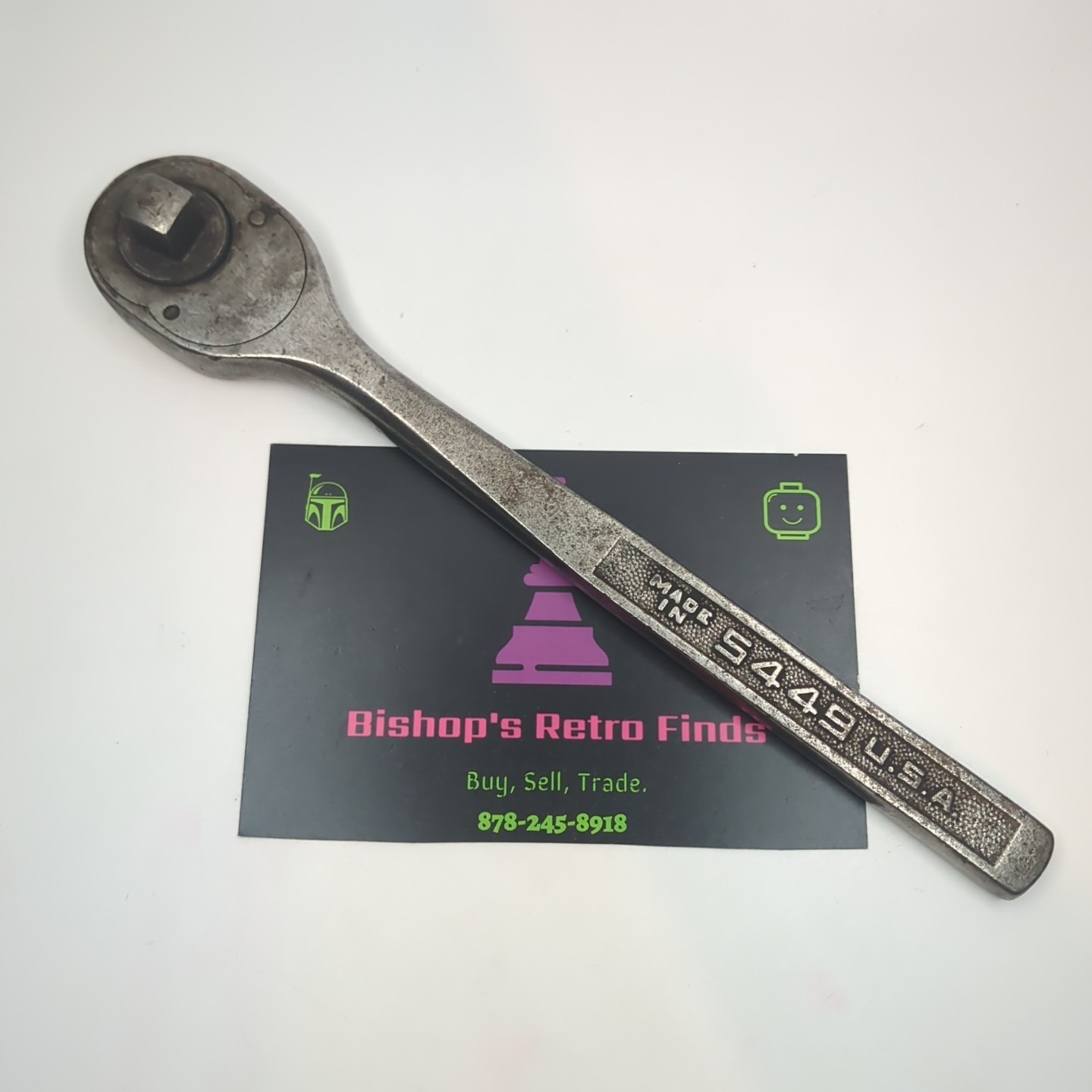 VINTAGE PLOMB PLVMB 5449 1/2″ DRIVE RATCHET PEBBLED FINISH – USA