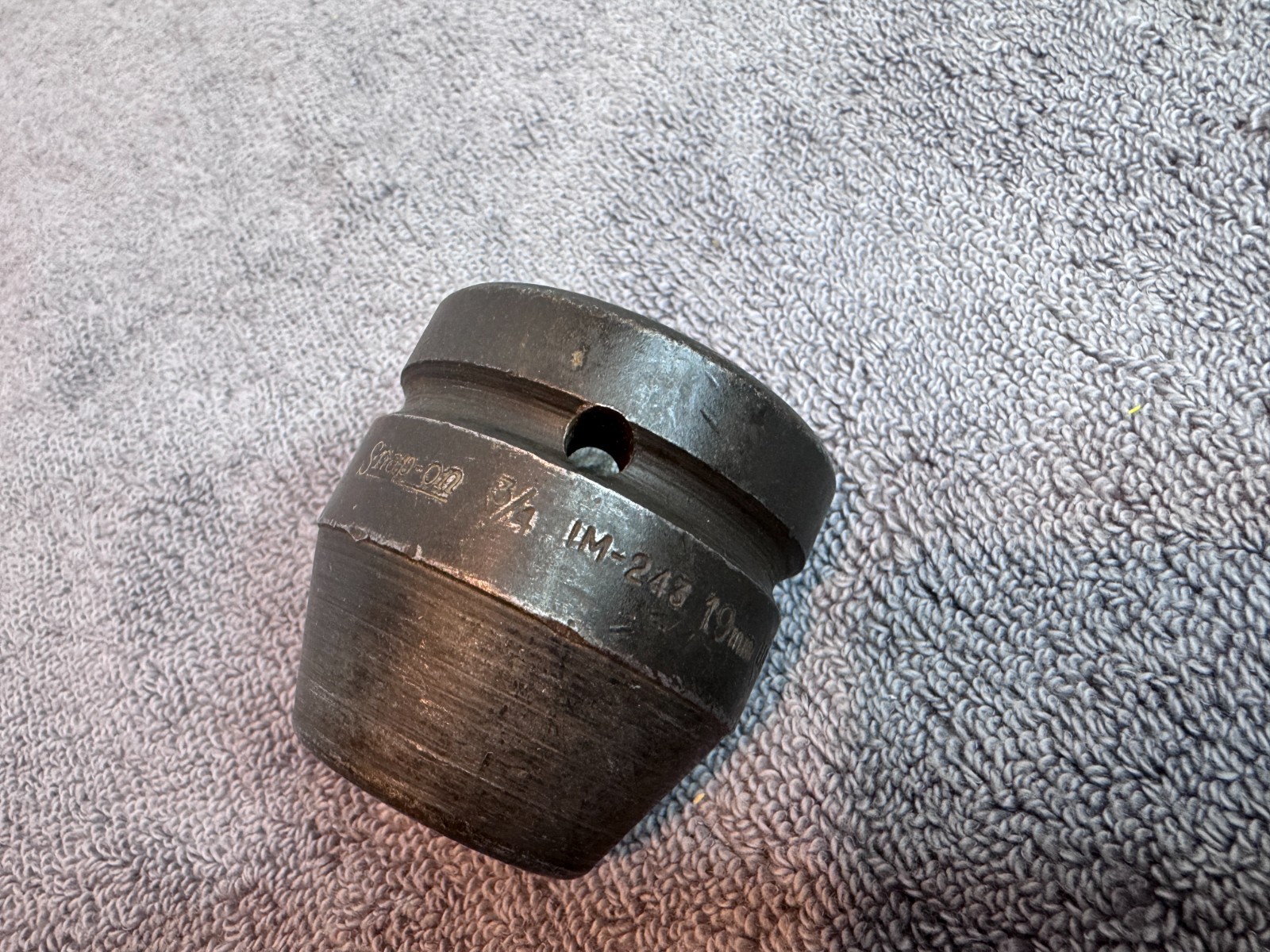 Snap On Tools IM243 – 1″ Drive Shallow Impact Socket – 3/4″ or 19mm