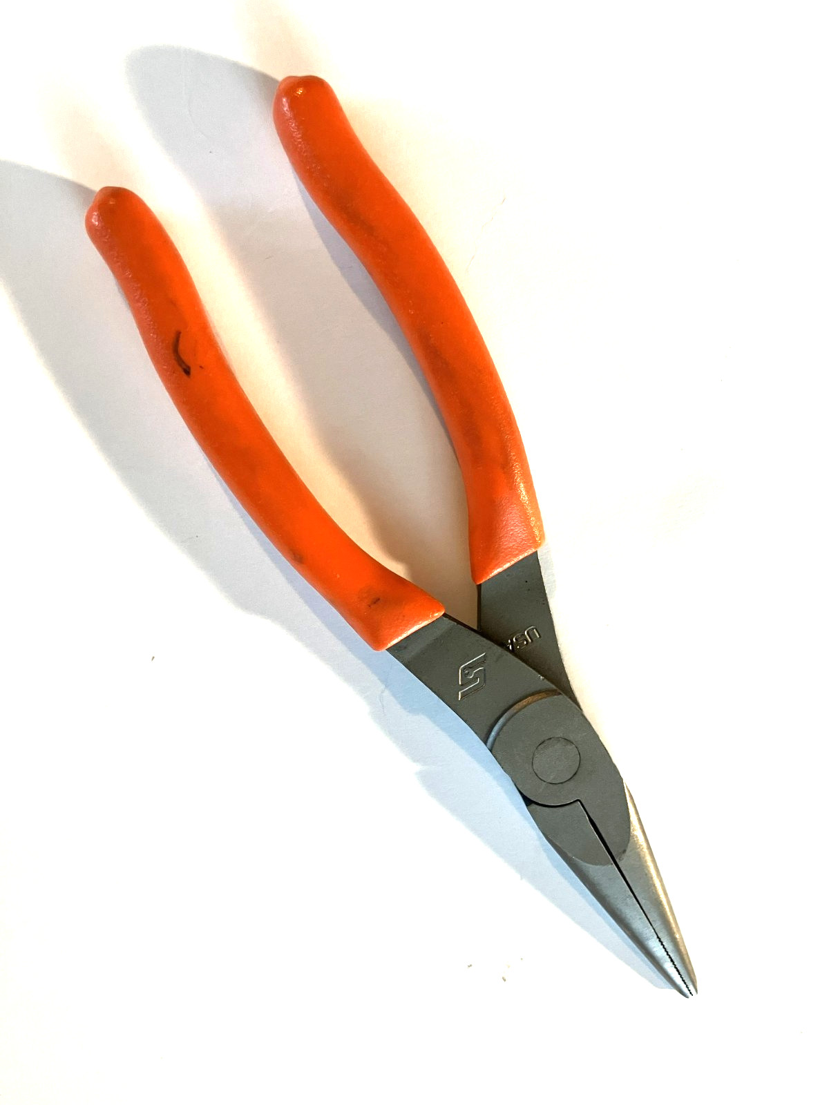 New Snap-on™ 96ACFO 8″ long Needle Nose Pliers with Orange Vinyl Grip