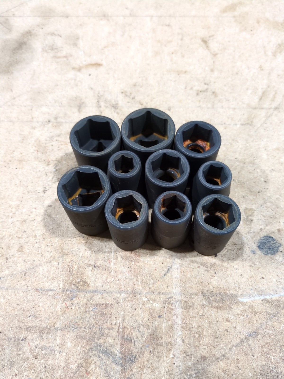 Various Size Impact Sockets Unbranded 1/2 Drive SAE Or Metric See List