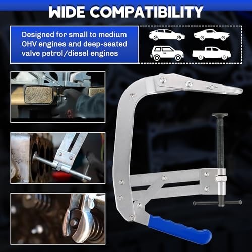 Universal 8-Inch Valve Spring Compressor Tool for OHV Engines | Engine Valve Spr