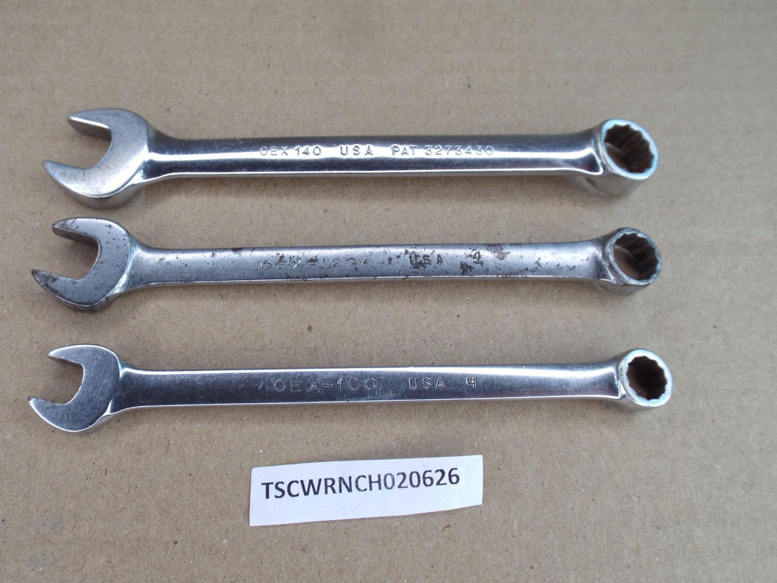 VTG Snap-On 5/16″ 3/8″ 7/16″ Combination Wrench 12 Pt USA Test Works Well (Read)