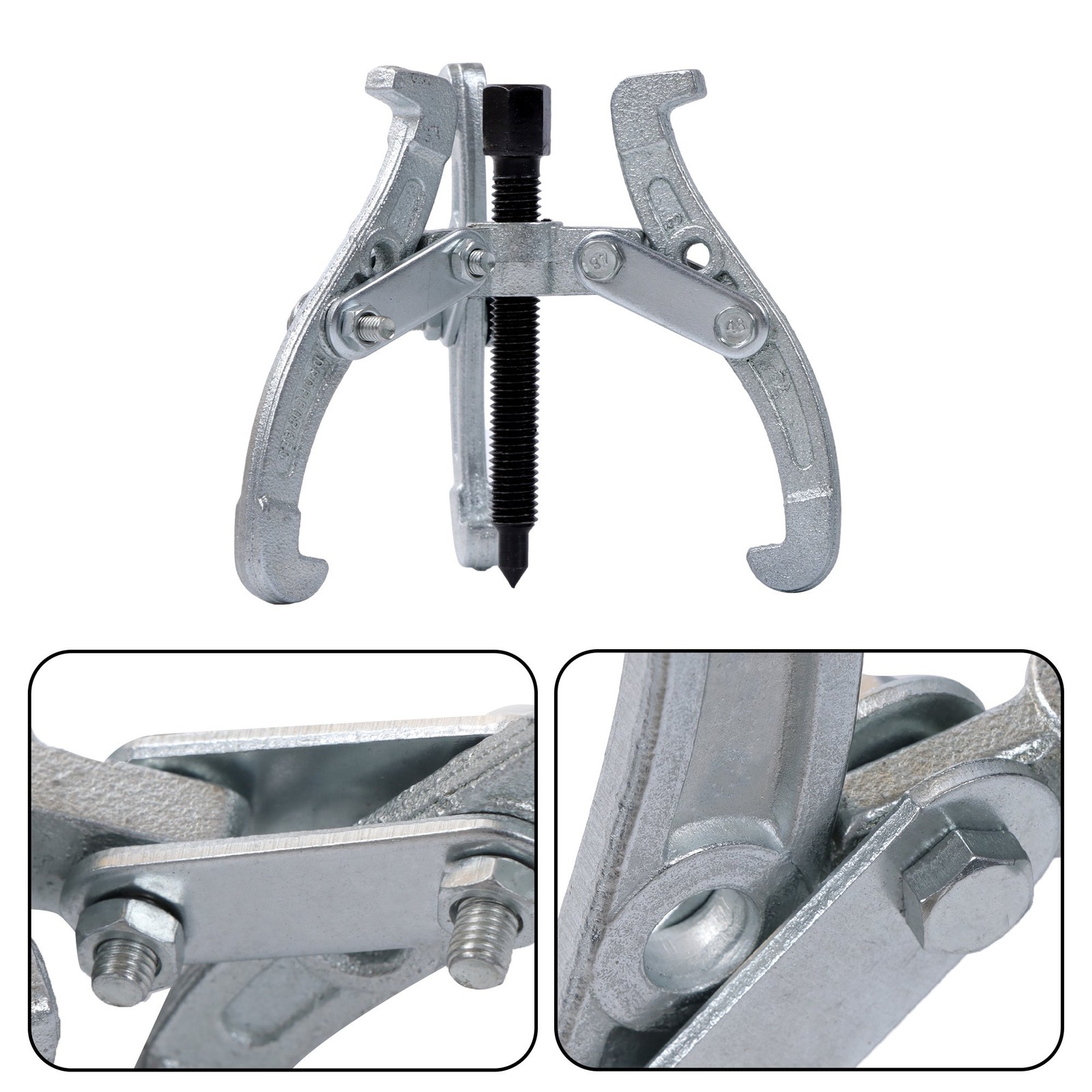 3″ 4″ 6″ 8″ Three Jaw Gear Puller Set Gear Bearing Race Pull Tool Kit 4 Pieces