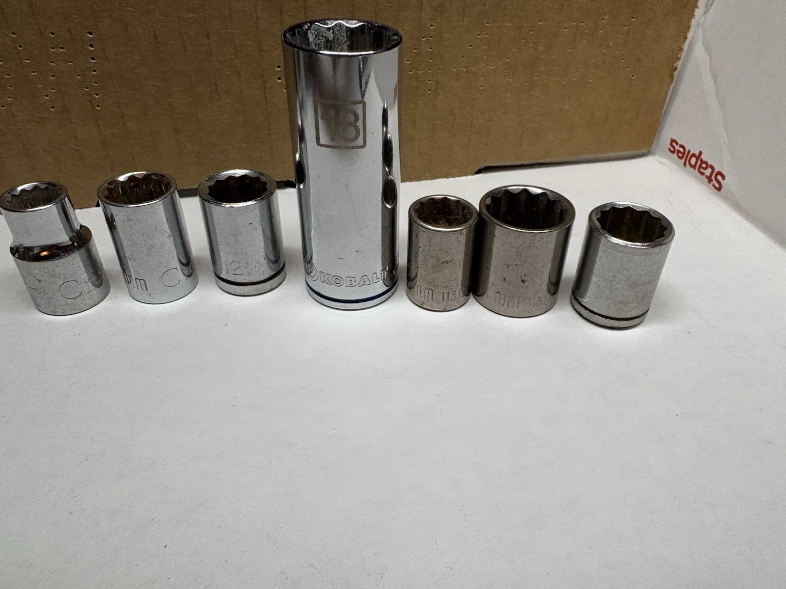 Mixed Lot SAE & Metric 6 & 12 Pt Sockets 3/8” Drive Mix Brand SK Allen Pittsburg