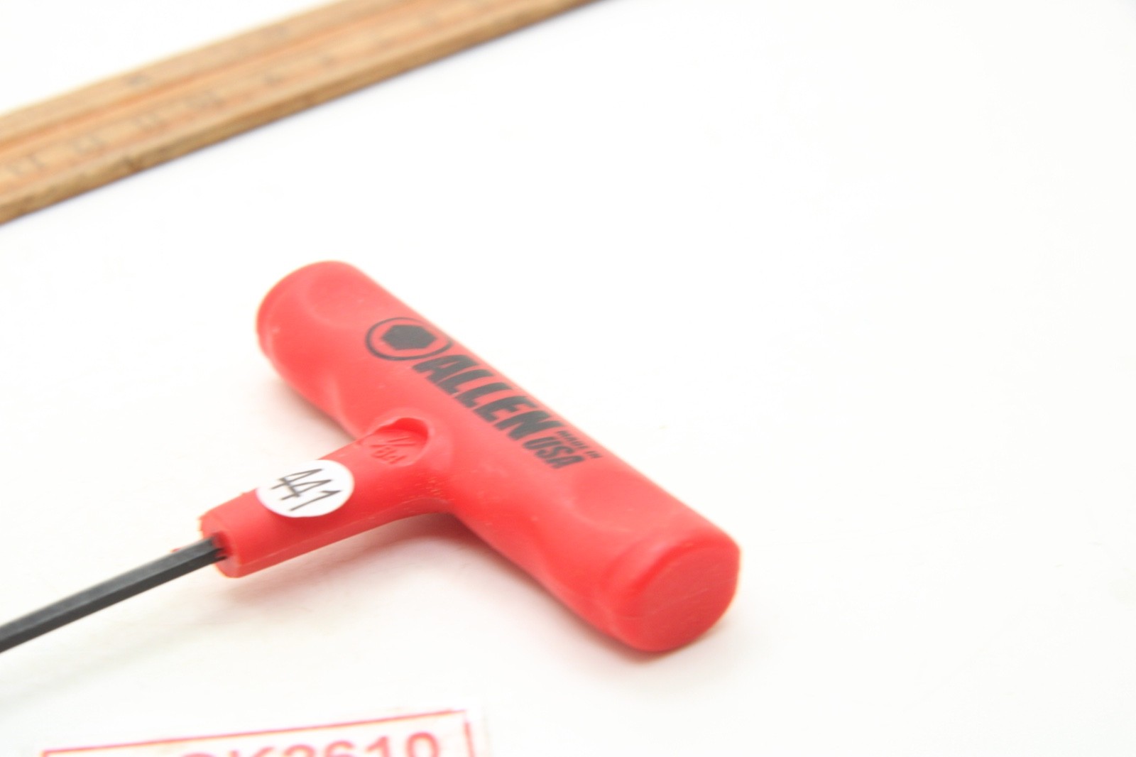 Allen 7/64″ SAE Hex T-Handle Wrench Red Plastic Handle 6″ USA
