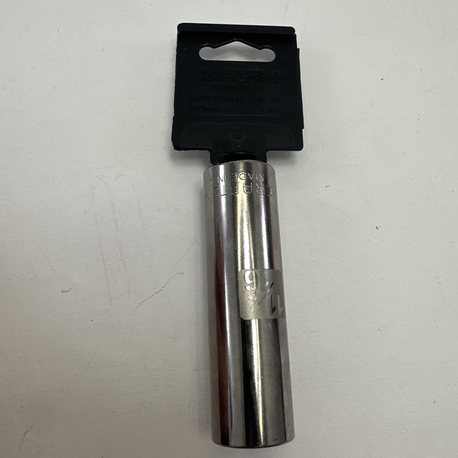 Craftsman 1/2″ Drive 11/16″ 6 Pt Deep Socket SAE Easy Read 45934 USA New NOS