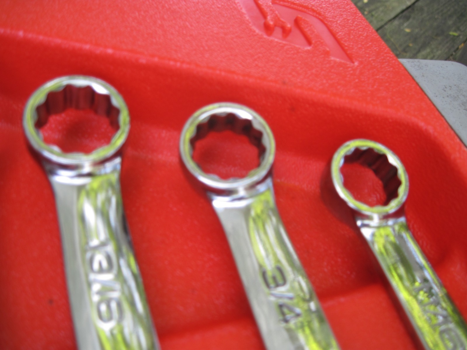 Snap On 6pc Green Handle Soft Grip Box End Wrench Set SAE XDSG606 UNUSED