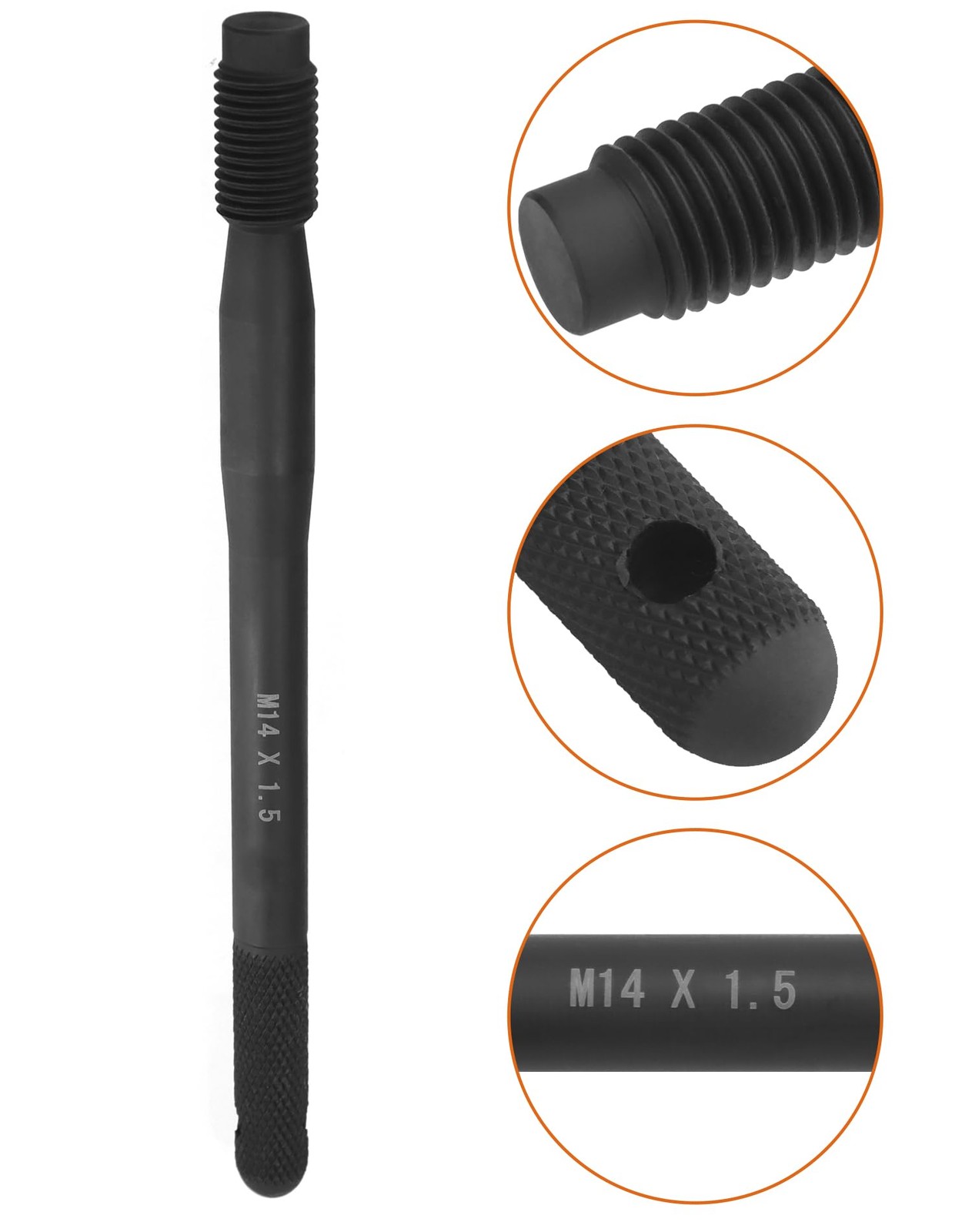 Wheel Alignment Pin, 4 Pack, M14 X 1.5 Steel Wheel Hanger Rim Stud Pilot Pin Gui