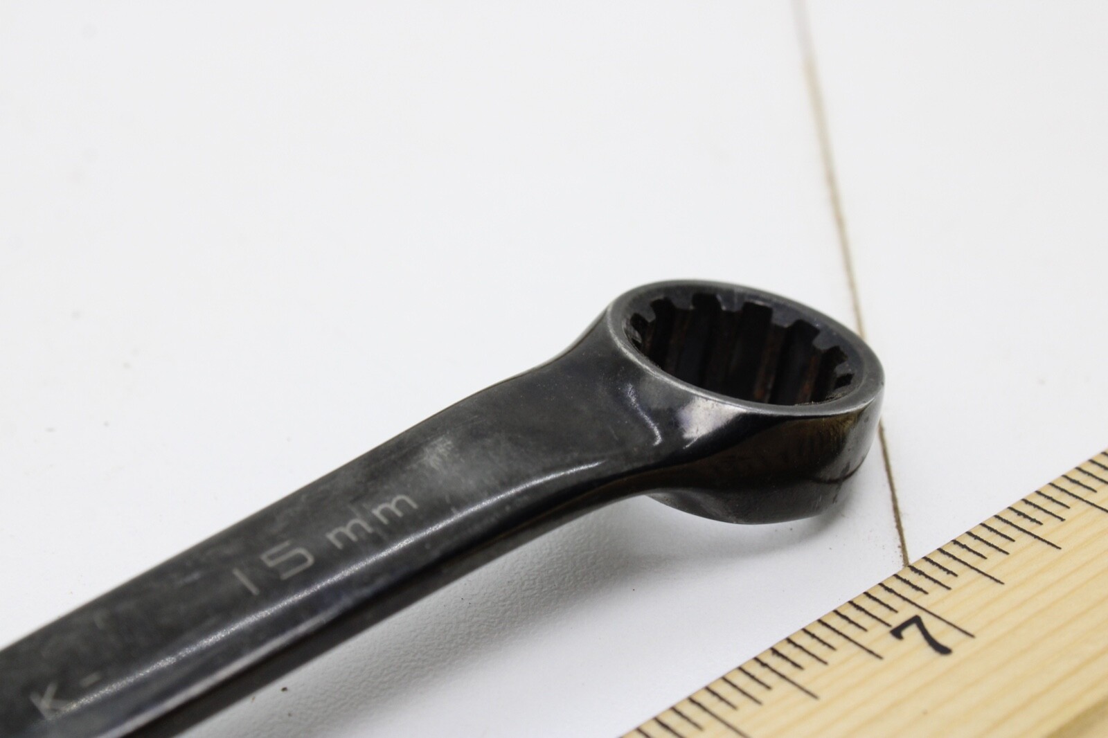GEARWRENCH K 15 mm 12 Point Non-Ratcheting Black Chrome Combination Wrench