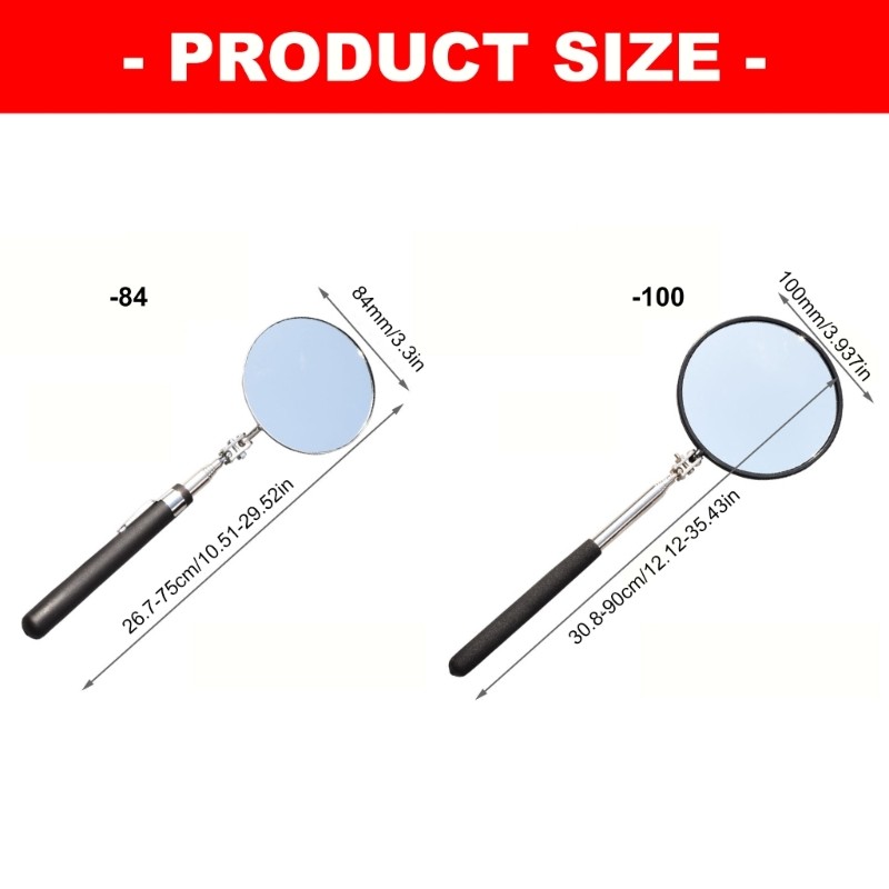 Extendable Auto Bottom Check Tool Car Underbody Inspection Mirror Mechanics Tool