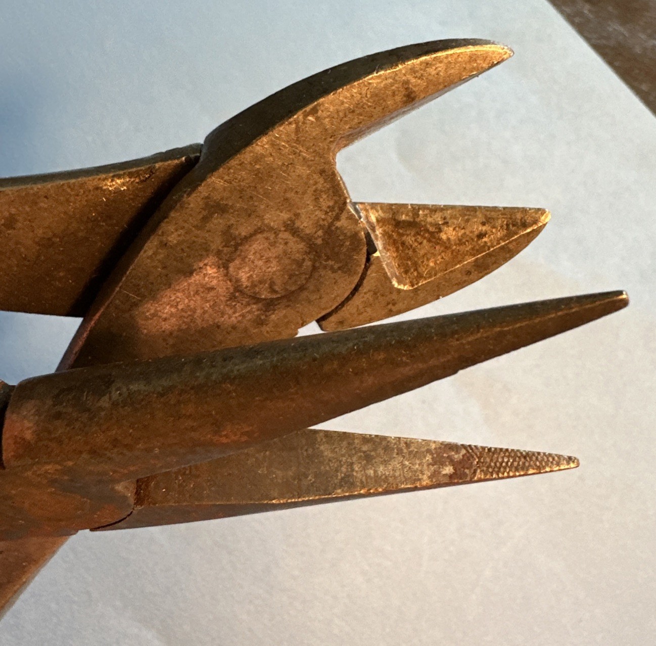 Pair Vintage Snap On Vacuum Grip #386 Diagonal Cutter & No 96 Needle Nose Pliers