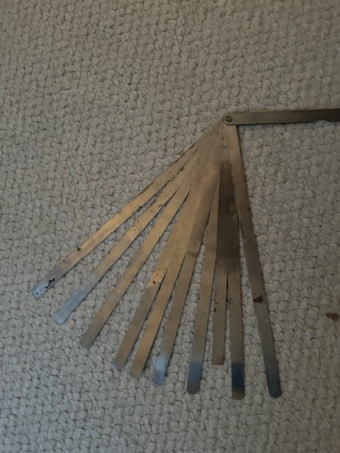 Feeler guage 17280 Starrett brand 10 piece .001-10