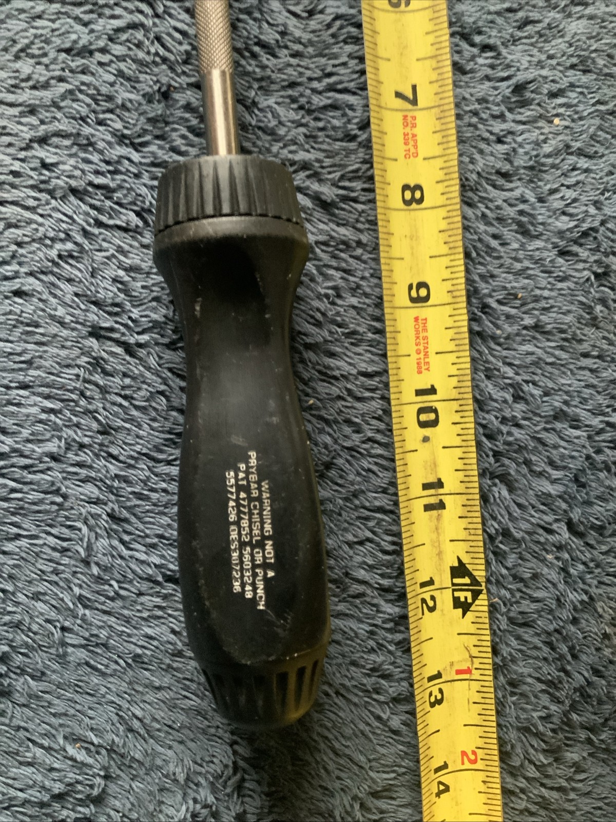 Snap On Ssdmr8a, Ratcheting Screwdriver, Black….works Fine….see Pics…