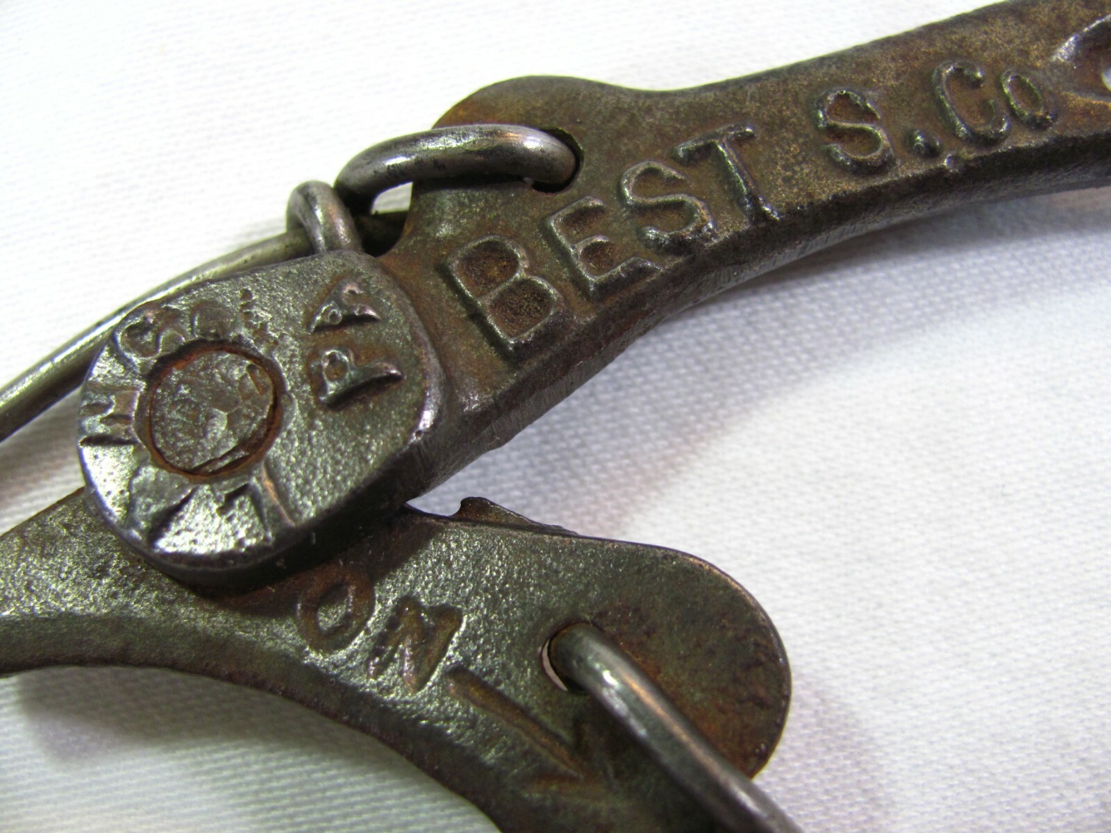 Antique Primitive Oil Filter Wrench – Best S. Co. Lancaster PA in Very Good Cond