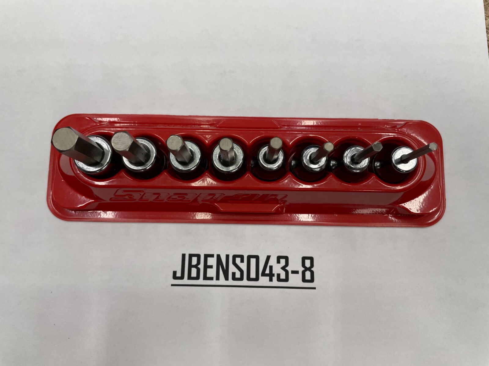 Snap-on Tools USA NEW 8pc 3/8″ Drive SAE Standard Hex Bit Socket Set 208EFAY