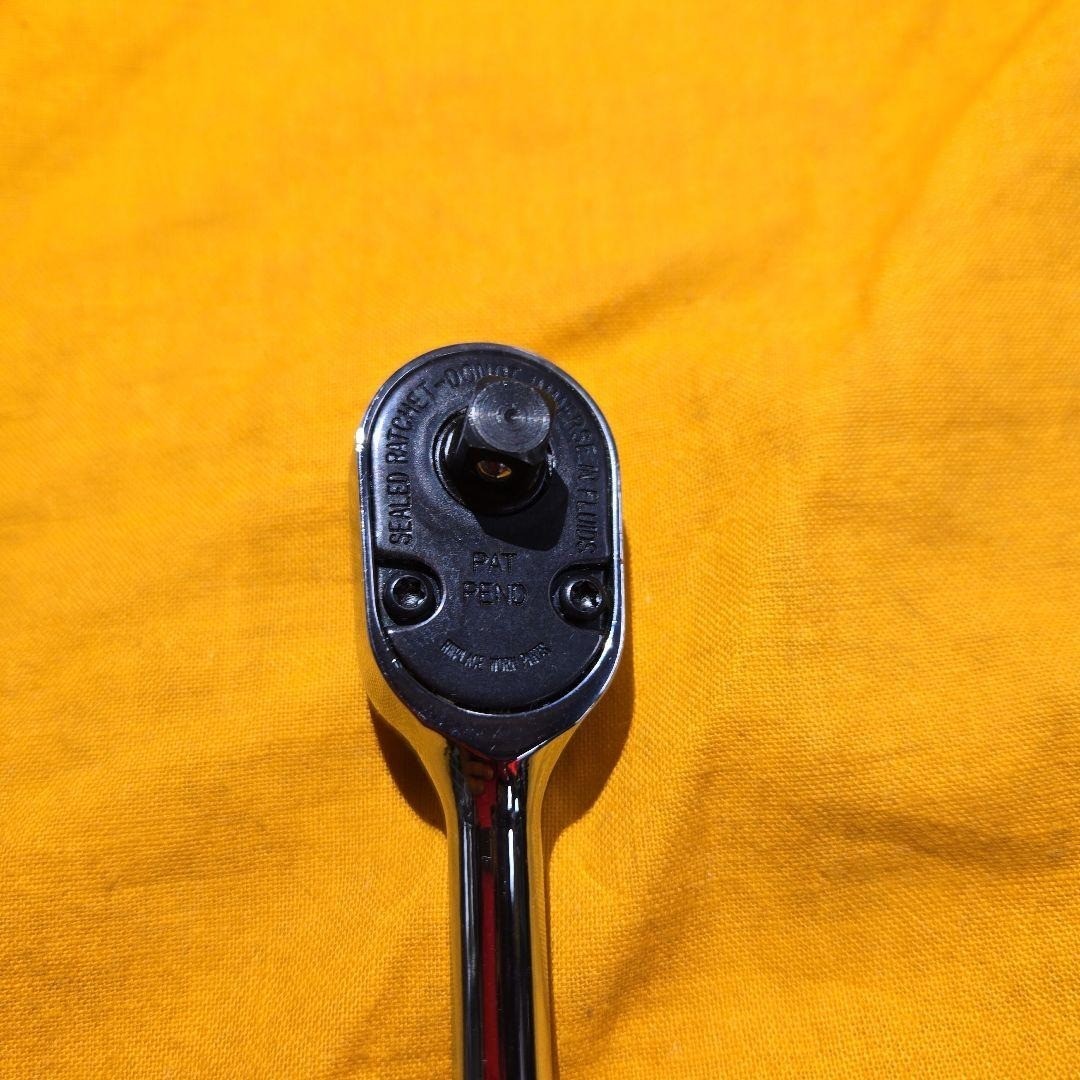 Snap-on TL72 1/4″ Drive Chrome Long Handle Ratchet sold as is
