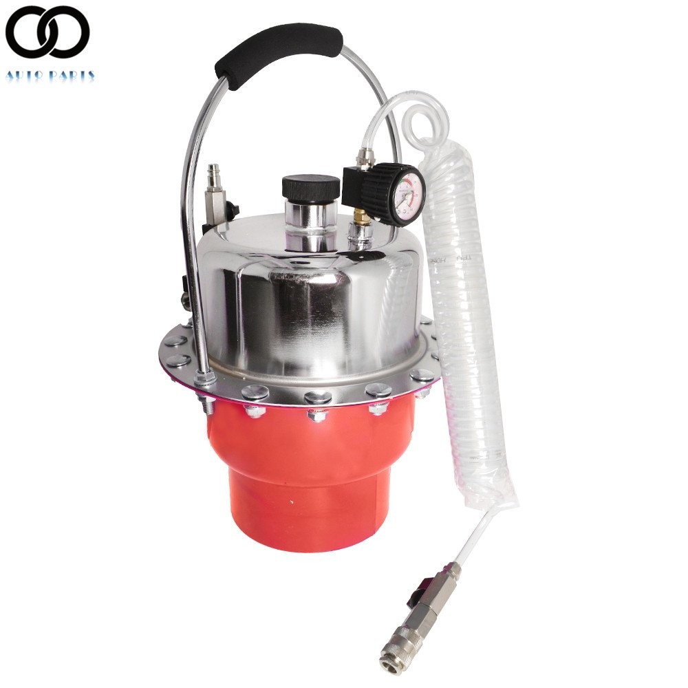 Portable Pneumatic Air Pressure Kit Brake & Clutch Bleeder Valve System Tool Set